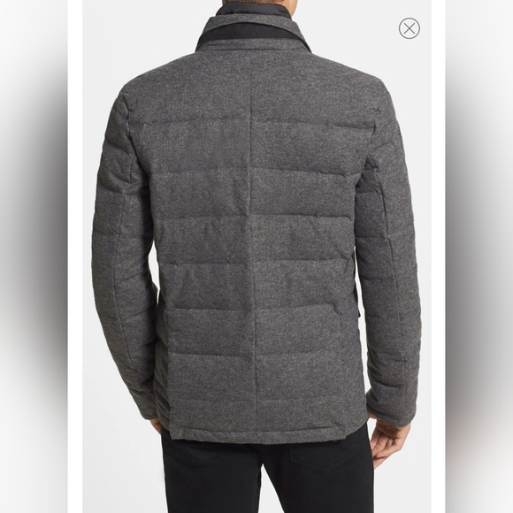 🆕️ VINCE CAMUTO Men's Gray Flannel Quilted Down & Feather Jacket SIZE: M - Picture 16 of 16
